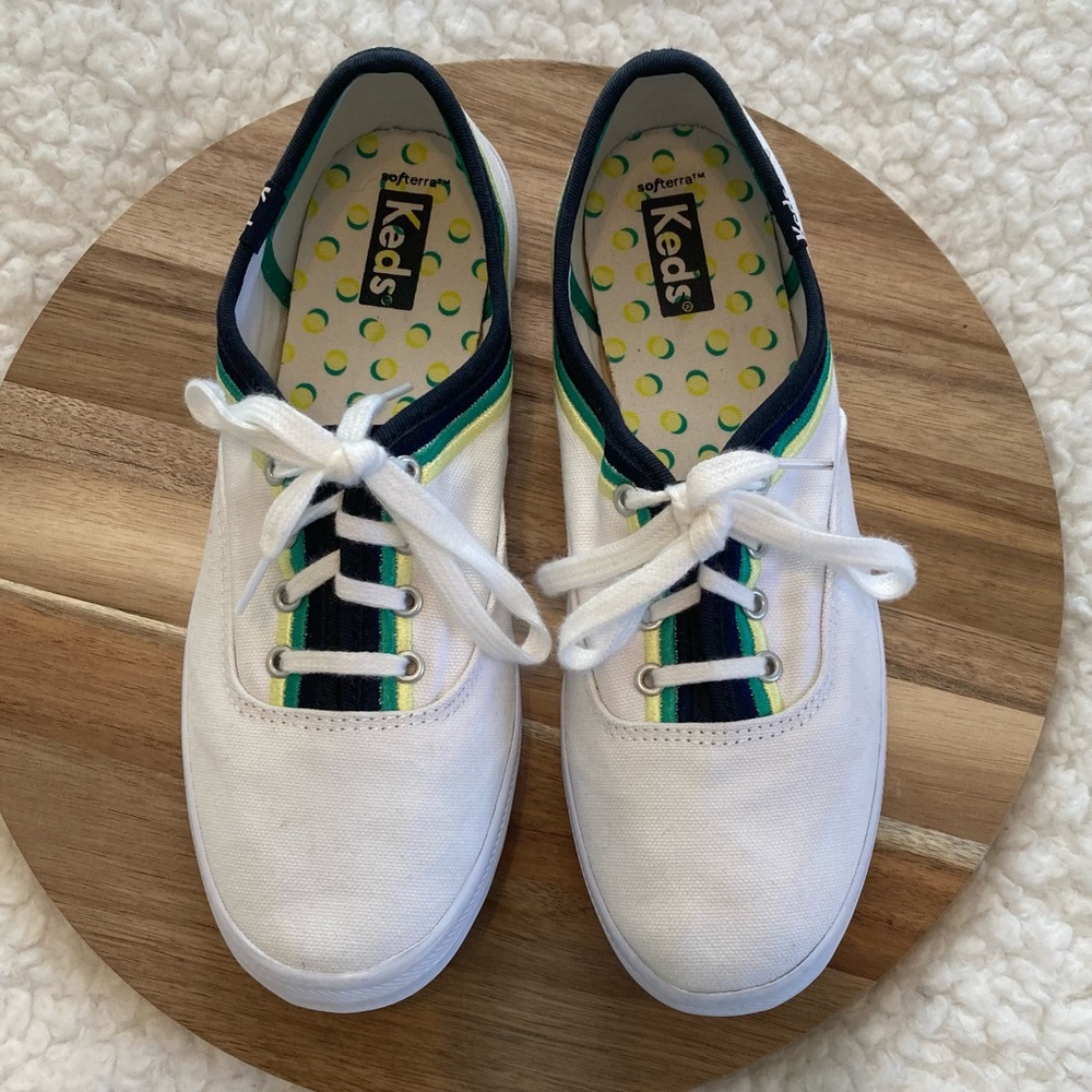 Keds Champion white sneakers – embroidered, size 6.5, excellent condition